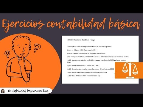 Journal and general ledger, basic accounting exercises