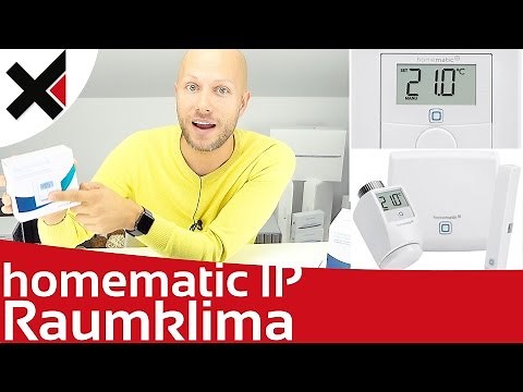 Homematic IP Raumklima Überblick und Einrichten Wandthermostat Wandtaster