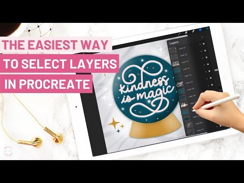 The Easiest Way to Select Layers in Procreate