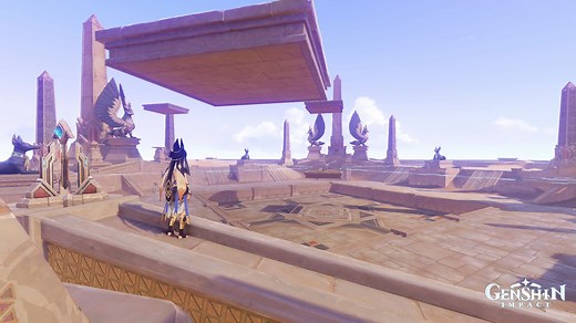 How to get to the top of Mausoleum of King Deshret in Genshin Impact