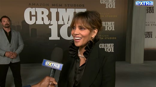 Halle Berry on rocking new bling after her engagement to Van Hunt, plus her fierce "Crime 101" character! 💎🙌 | Extra