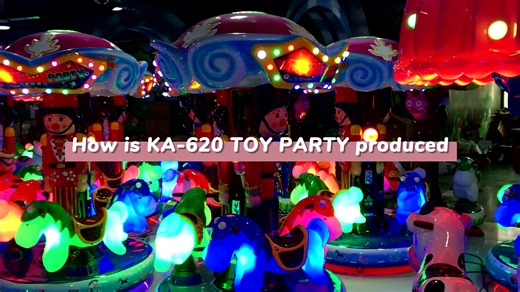 M SKY Coin Operated Outdoor Merry-go-Round Amusement Kids Mini Carousel Kiddie Rides Commercial Mall Game Center Machine