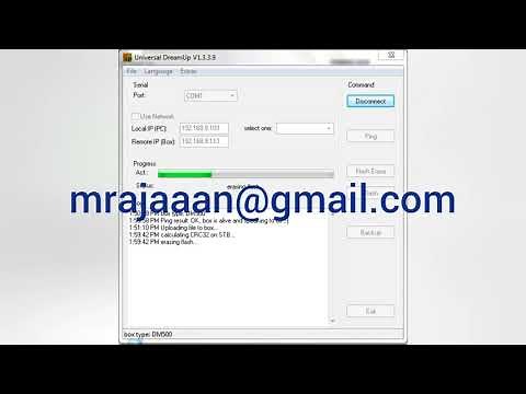 Tutorial How to flash dm500s to original image, dream up, image.