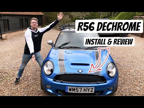 R56 Mini Cooper S #Dechrome Mini Bitz Install Video #KillAllChrome