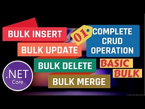 CRUD using Basic BULK Operations in ASP.NET Core | Process 01