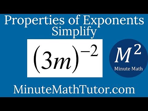 Simplify (3m)^-2