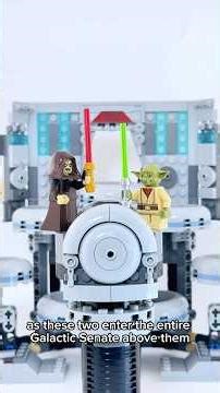 Recreating Palpatine Vs Yoda WITH LEGO SENATE BUILD #gifted #lego #starwars #legostarwars