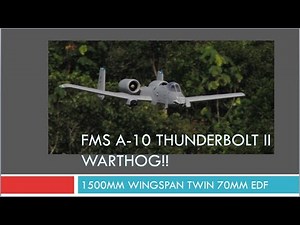FMS A-10 THUNDERBOLT II 70mm TWIN EDF JET Unboxing and quick build