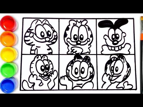 How to draw Garfield Characters
