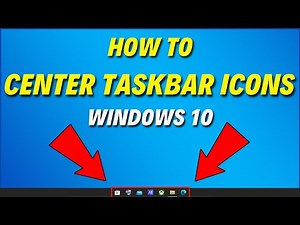 How to Center Windows 10 Taskbar Icons Like in Windows 11 (2022)