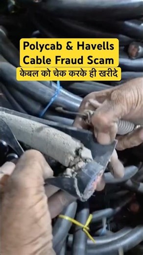 Polycab & Havells Cable fraud Scam #shortsfeed #adani #scam #polycab #havells #youtubeshorts #funny