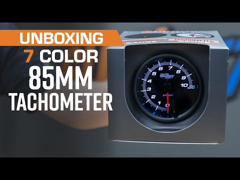 Unboxing | GlowShift 7 Color Series 85mm Tachometer for Gas and Diesel Engines