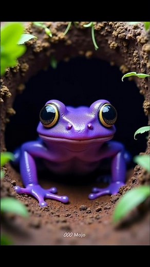 The Alien Frog That Lives Underground – Indian Purple Frog! #facts #amazingfrog
