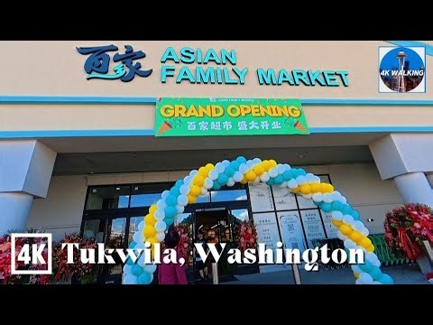 [4k] Finally Grand Opening of Asian Family Market Tukwila on Friday April 3 2026 Fresh Produce Daily