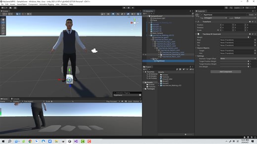 真实脚踩地面REALISTIC Foot Placement Using IK in Unity
