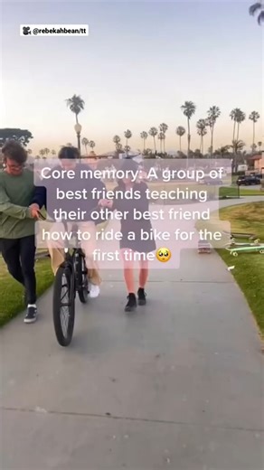 2.7K views · 106 reactions | Best friends teaching their other best friend how to ride a bike for the first time ❤️ | Some Good Moment | Facebook