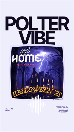 🎃POLTERVIBE - from our HALLOWEEN 2025 Album is here! 100% human-made — no AI, no shortcuts. Just pure LoFi vibe from real musicians. #lofimusic #chillbeats #halloween #music #studymusic
