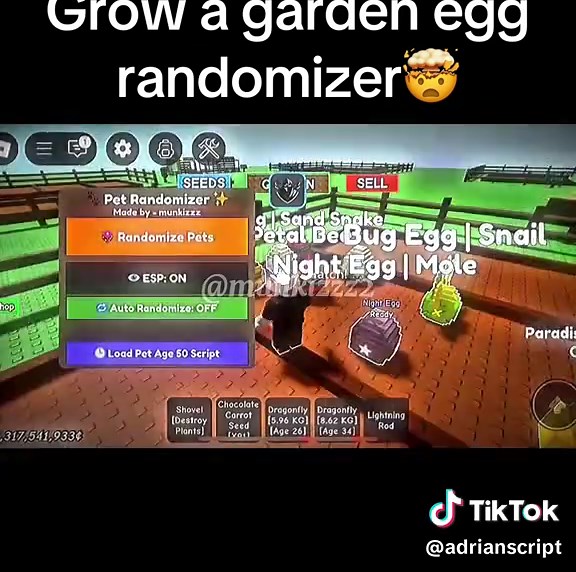 Egg Randomizer V2: Creando Jardines en Roblox