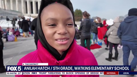 DC students perform MLK Jr.'s 'I Have a Dream' speech at Lincoln Memorial
