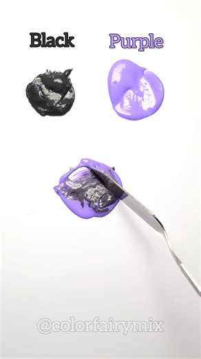 mixing purple with black 💜🖤 how to make lavender color #viral #shortvideo #shorts #satisfying #art