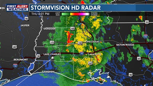 There are showers moving across SWLA now, here's the latest radar view. Remember you can check the radar anytime using our First Alert Weather app which is available here: https://m.cmpgn.page/ZxkcRJ | KPLC 7 Weather