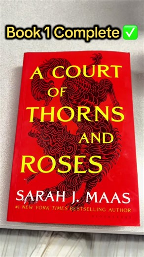 Book one is complete. I’ve heard the next book is VERY VERY good. Ahh I’m scared! #acotar #sarahjmaas #bookish #booktok #bookrecs