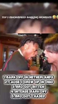 ISHOWSPEED BEST BARKING MOMENTS 😭😂🤣 #ranked #ishowspeed #ishowspeed #fyp #streamer #december