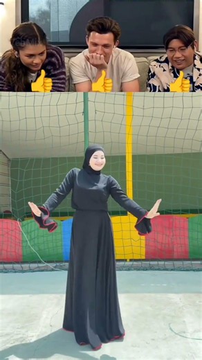 Her smile lights up the whole field! 🧕😍#dance #trending #emotional #beautifulgirl
