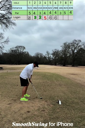 Last 3 holes of the 9. Didn’t hit the ball great, but did a good job scrambling #golf #golfer #golfing