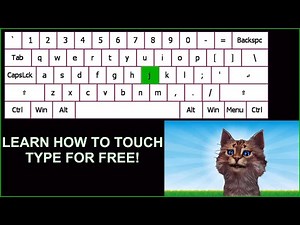 ⌨ Free Touch Typing Lessons for Beginners - Lesson 1: Learn to type without looking at the keyboard!