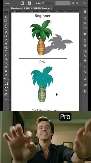 Beginner Vs Pro tutorial #artist #art #designer #graphicdesign #photoshop #tips
