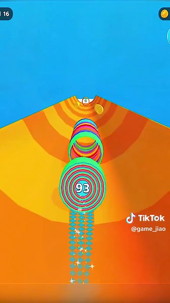 Colorful Animated Ball Game: Navigate the Obstacle Course