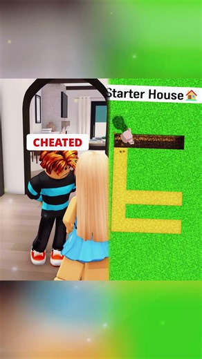 HIS GIRLFRIEND CHEATED ON HIM BUT HE FELL IN LOVE WITH HIS BESTFRIEND IN ROBLOX(PART 2)..😲😳 #shorts