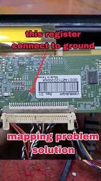 LED TV Mapping Problem Solution | Panel Mapping Fix by Ground Register Trick | 100% Working