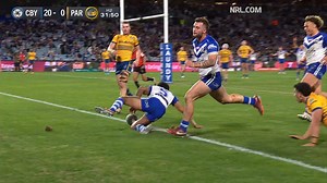 166K views · 5.2K reactions | Match Highlights - #NRLBulldogsEels  The Bulldogs climbed off the bottom of the ladder with a 34-4 upset of Parramatta! | NRL | Facebook