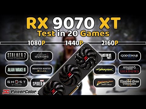 RX 9070 XT Test in 20 GAMES | 1080p, 1440p, 4k | Ray Tracing + FSR 4
