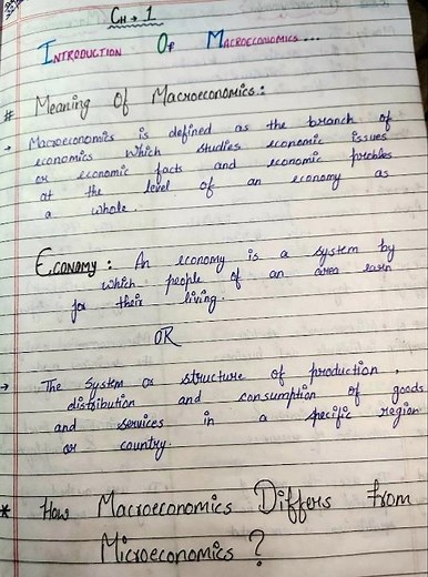 class 12 macroeconomics chapter 1 notes😇...................#like #share #comment #subscribe ..