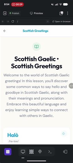 Making a language a learning app part 2