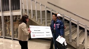8.5K views · 585 reactions | ‪So proud of Arianna Caddie! Representatives from @UTAustin made a surprise visit to THS today to tell her that she had not only been accepted to UT and the nursing program, but that would be receiving a four-year scholarship! Congrats, Arianna! #UT23 #HookEm ‬ | Temple Independent School District | Facebook