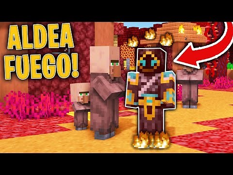 Encontramos la ALDEA DEL FUEGO en MINECRAFT! 🥵