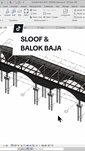 Membuat Struktur Sloof dan Balok Baja dengan 3D Model
