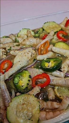 🇬🇾 chicken foot souse, check out the full recipe on my channel.