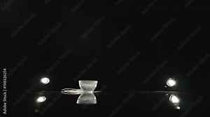 Dry ice smoking, sublimation of dry ice