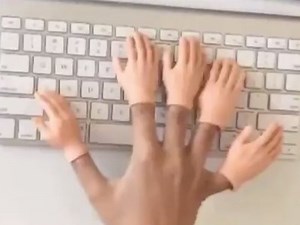 This 'tiny hands' video is terrifying!