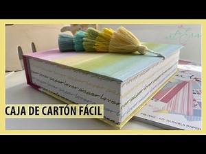 Como hacer una caja 🤔TUTORIAL FÁCIL - DIY cartonaje - ✂️