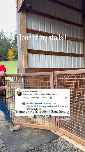 95K views · 32K reactions | One of my most commonly asked questions is about my stalls! Here’s a barn tour! #horses #barn #farm #barntour | Double Z Farm | Facebook