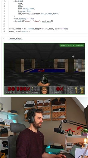 You can play DOOM inside of marimo!
