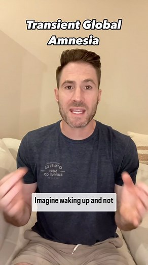 Dr. Joe, M.D. | Transient global amnesia (TGA) is a sudden, temporary episode of memory loss that can’t be attributed to more common neurological... | Instagram