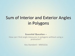 Sum of Interior and Exterior Angles in Polygons - SlideServe