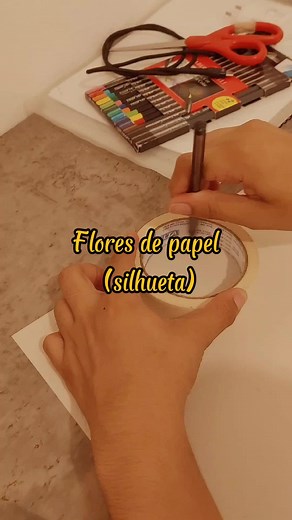 Cómo hacer flores con papel silueta: tutorial creativo